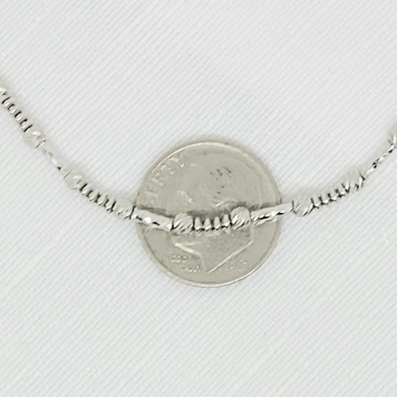 14k White gold chain new - Picture 3 of 4